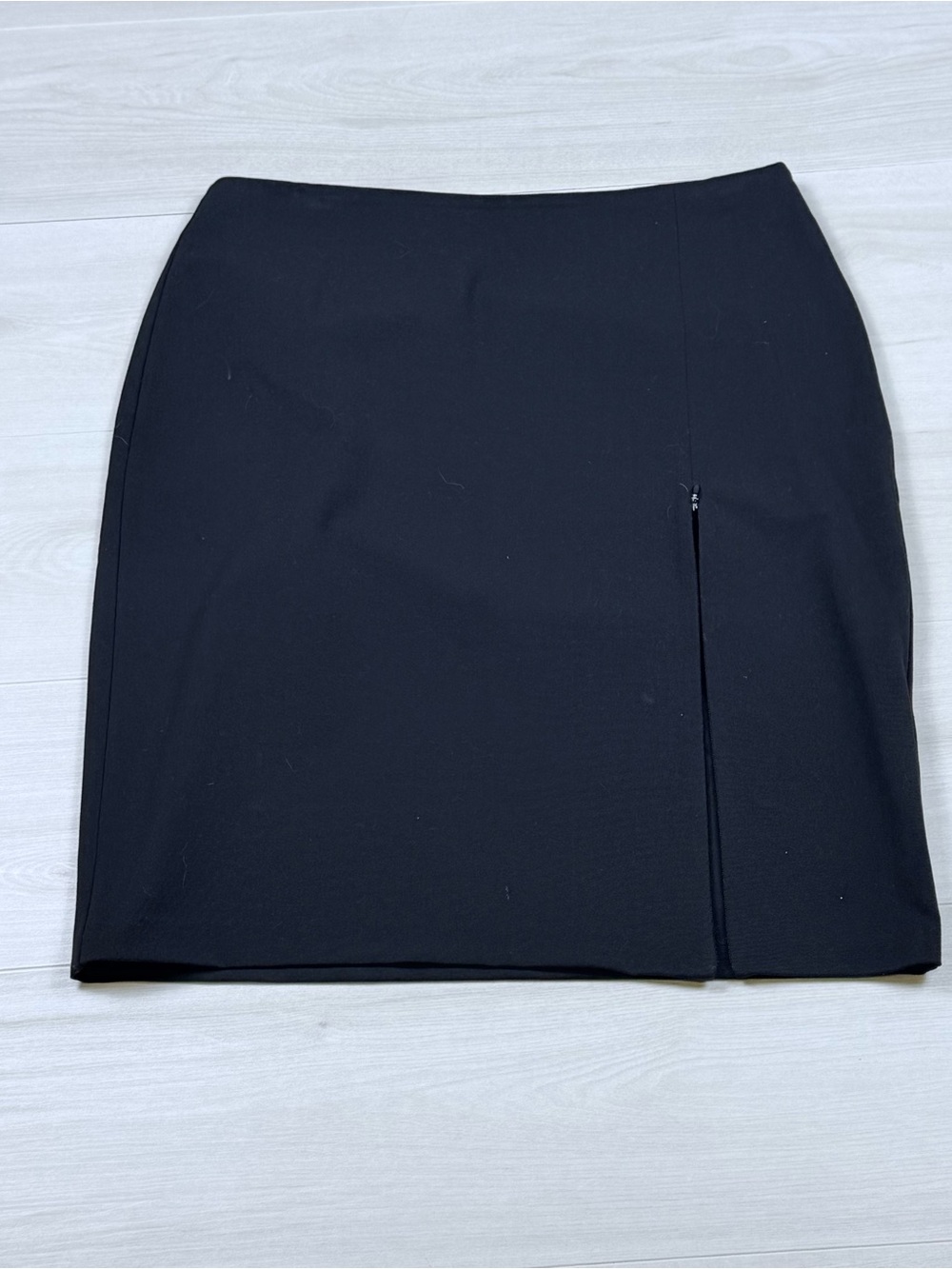 The Limited Black Mini Pencil Skirt with Front Slit